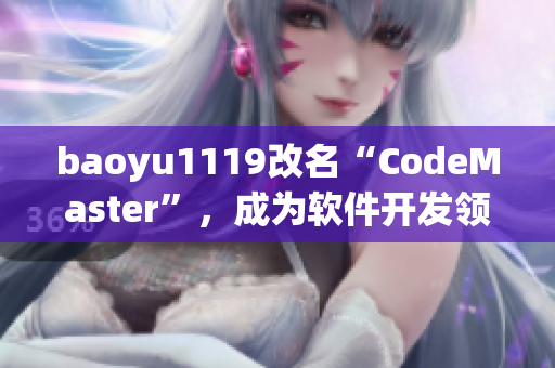 baoyu1119改名“CodeMaster”，成為軟件開發(fā)領(lǐng)域的新巨頭