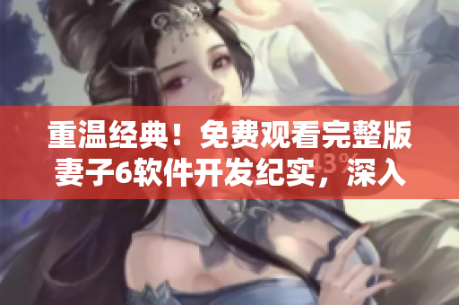 重溫經(jīng)典！免費(fèi)觀看完整版妻子6軟件開發(fā)紀(jì)實(shí)，深入了解程序員的生活！