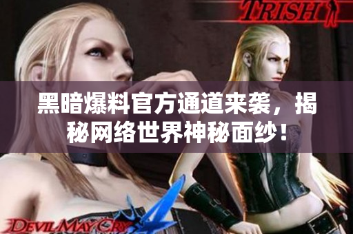 黑暗爆料官方通道來襲，揭秘網(wǎng)絡世界神秘面紗！