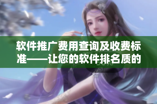 軟件推廣費(fèi)用查詢(xún)及收費(fèi)標(biāo)準(zhǔn)——讓您的軟件排名質(zhì)的飛躍
