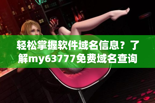 輕松掌握軟件域名信息？了解my63777免費(fèi)域名查詢利器！