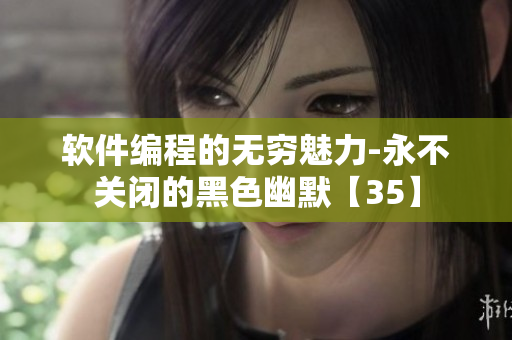 軟件編程的無窮魅力-永不關(guān)閉的黑色幽默【35】