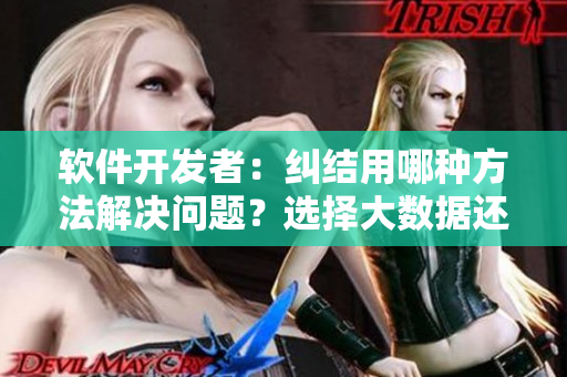 軟件開發(fā)者：糾結(jié)用哪種方法解決問題？選擇大數(shù)據(jù)還是小數(shù)據(jù)？