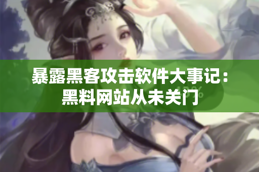 暴露黑客攻擊軟件大事記：黑料網站從未關門
