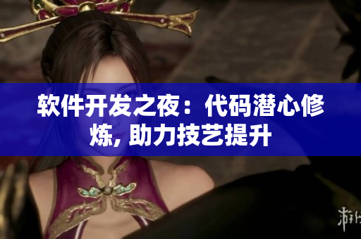 軟件開發(fā)之夜：代碼潛心修煉, 助力技藝提升