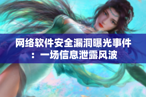 網(wǎng)絡(luò)軟件安全漏洞曝光事件：一場信息泄露風波