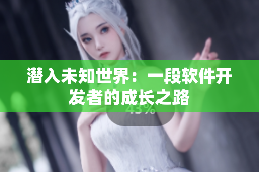 潛入未知世界：一段軟件開發(fā)者的成長(zhǎng)之路