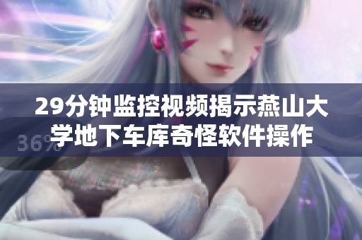 29分鐘監(jiān)控視頻揭示燕山大學(xué)地下車庫奇怪軟件操作