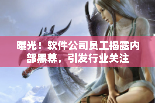 曝光！軟件公司員工揭露內(nèi)部黑幕，引發(fā)行業(yè)關(guān)注