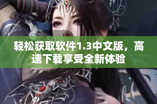 輕松獲取軟件1.3中文版，高速下載享受全新體驗