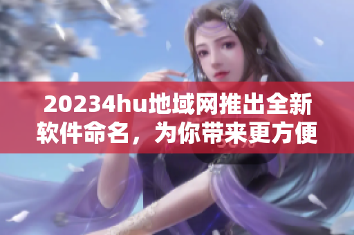 20234hu地域網(wǎng)推出全新軟件命名，為你帶來更方便的在線體驗(yàn)