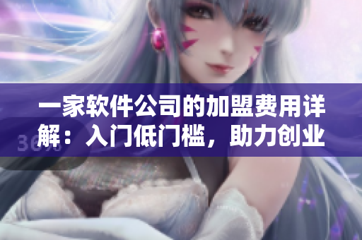 一家軟件公司的加盟費用詳解：入門低門檻，助力創(chuàng)業(yè)者迅速開展業(yè)務