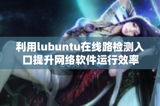 利用lubuntu在線路檢測(cè)入口提升網(wǎng)絡(luò)軟件運(yùn)行效率