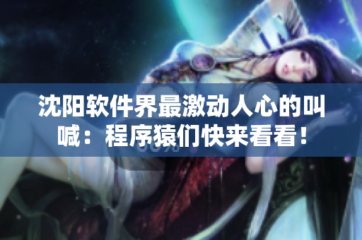沈陽軟件界最激動人心的叫喊：程序猿們快來看看！