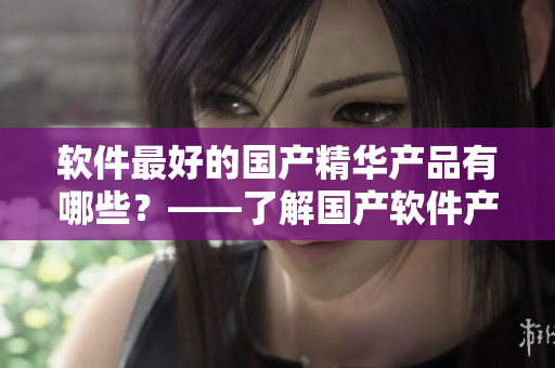 軟件最好的國產(chǎn)精華產(chǎn)品有哪些？——了解國產(chǎn)軟件產(chǎn)品的最佳選擇
