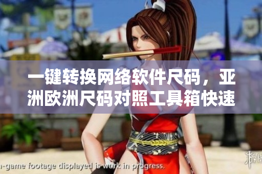 一鍵轉(zhuǎn)換網(wǎng)絡(luò)軟件尺碼，亞洲歐洲尺碼對照工具箱快速解決跨文化尺碼難題