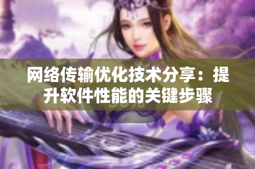 網(wǎng)絡(luò)傳輸優(yōu)化技術(shù)分享：提升軟件性能的關(guān)鍵步驟