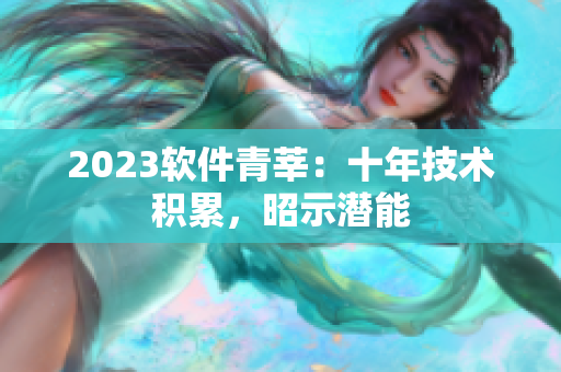 2023軟件青莘：十年技術(shù)積累，昭示潛能