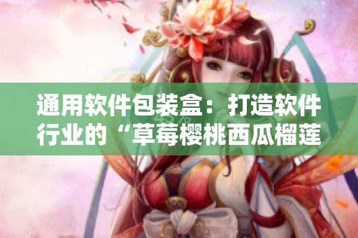 通用軟件包裝盒：打造軟件行業(yè)的“草莓櫻桃西瓜榴蓮”