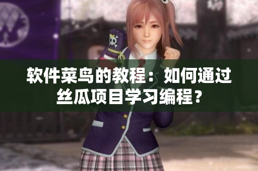 軟件菜鳥的教程：如何通過絲瓜項目學習編程？
