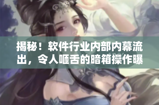 揭秘！軟件行業(yè)內部內幕流出，令人咂舌的暗箱操作曝光！