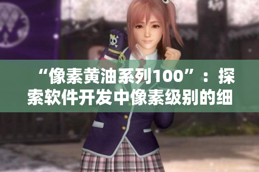 “像素黃油系列100”：探索軟件開發(fā)中像素級別的細節(jié)與質量！