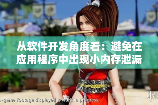 從軟件開發(fā)角度看：避免在應(yīng)用程序中出現(xiàn)小內(nèi)存泄漏問題