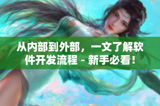 從內(nèi)部到外部，一文了解軟件開發(fā)流程 - 新手必看！