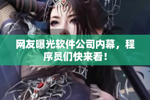 網(wǎng)友曝光軟件公司內(nèi)幕，程序員們快來看！