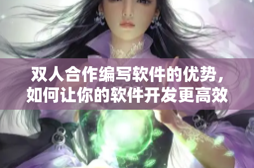 雙人合作編寫軟件的優(yōu)勢(shì)，如何讓你的軟件開發(fā)更高效