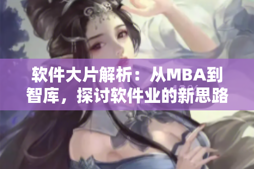軟件大片解析：從MBA到智庫，探討軟件業(yè)的新思路