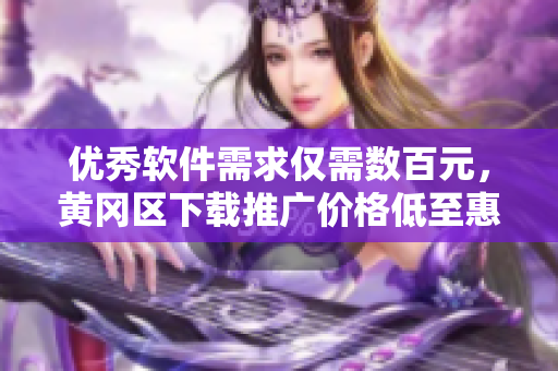 優(yōu)秀軟件需求僅需數(shù)百元，黃岡區(qū)下載推廣價(jià)格低至惠民水平