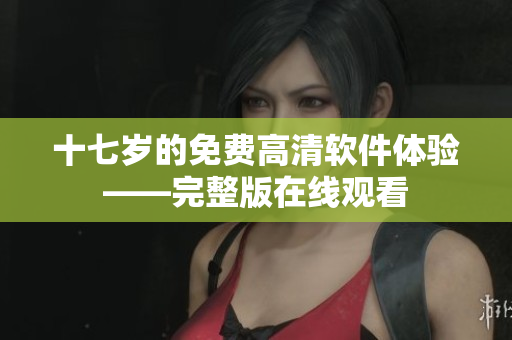十七歲的免費(fèi)高清軟件體驗——完整版在線觀看