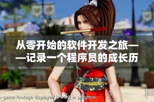 從零開始的軟件開發(fā)之旅——記錄一個(gè)程序員的成長(zhǎng)歷程