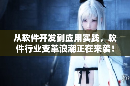 從軟件開發(fā)到應(yīng)用實(shí)踐，軟件行業(yè)變革浪潮正在來襲！