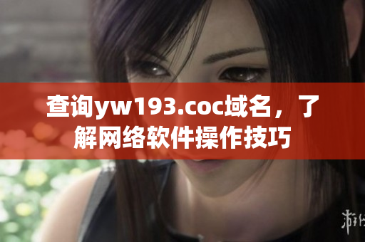 查詢yw193.coc域名，了解網(wǎng)絡(luò)軟件操作技巧