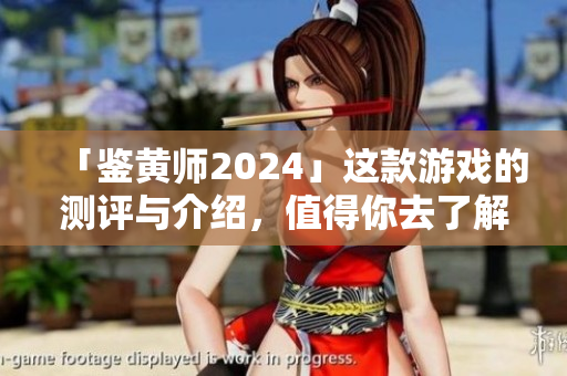 「鑒黃師2024」這款游戲的測評與介紹，值得你去了解！