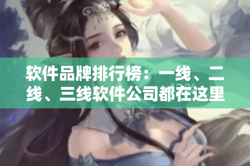 軟件品牌排行榜：一線、二線、三線軟件公司都在這里！