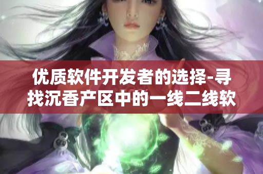 優(yōu)質(zhì)軟件開發(fā)者的選擇-尋找沉香產(chǎn)區(qū)中的一線二線軟件產(chǎn)地