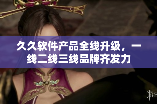 久久軟件產(chǎn)品全線升級(jí)，一線二線三線品牌齊發(fā)力