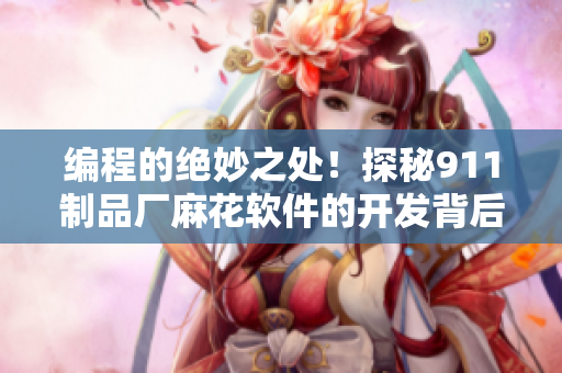 編程的絕妙之處！探秘911制品廠麻花軟件的開發(fā)背后故事