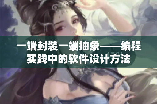 一端封裝一端抽象——編程實(shí)踐中的軟件設(shè)計(jì)方法