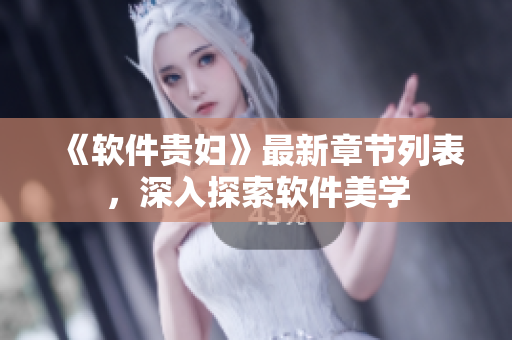 《軟件貴婦》最新章節(jié)列表，深入探索軟件美學(xué)