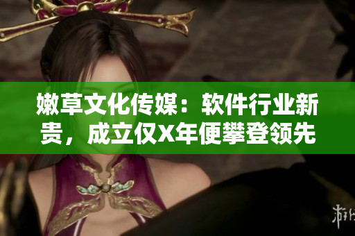 嫩草文化傳媒：軟件行業(yè)新貴，成立僅X年便攀登領(lǐng)先地位