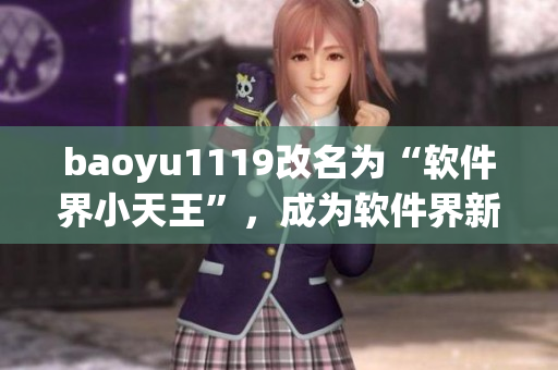 baoyu1119改名為“軟件界小天王”，成為軟件界新寵，引發(fā)業(yè)界關(guān)注