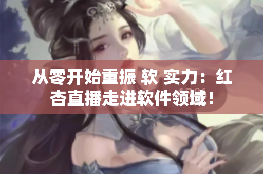 從零開始重振 軟 實(shí)力：紅杏直播走進(jìn)軟件領(lǐng)域！