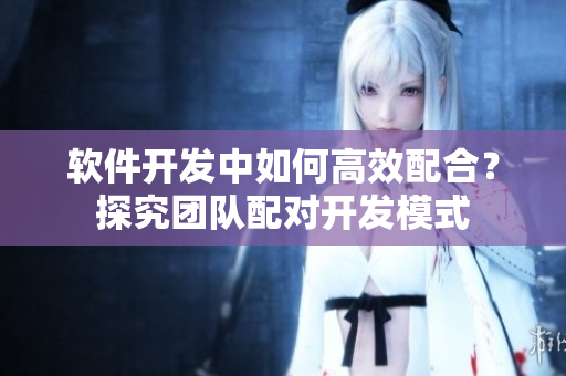 軟件開發(fā)中如何高效配合？探究團隊配對開發(fā)模式