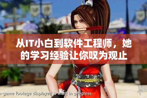 從IT小白到軟件工程師，她的學(xué)習(xí)經(jīng)驗讓你嘆為觀止