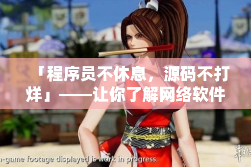 「程序員不休息，源碼不打烊」——讓你了解網(wǎng)絡軟件的工作與生活