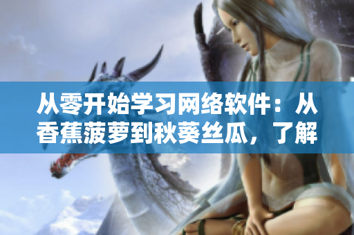 從零開始學(xué)習(xí)網(wǎng)絡(luò)軟件：從香蕉菠蘿到秋葵絲瓜，了解不同軟件的原理與應(yīng)用。